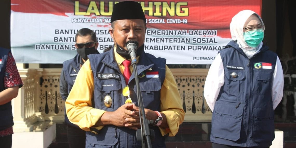 Wagub Jabar Launching Bansos Dampak Covid-19 Untuk Purwakarta