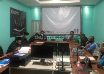 Tim advokasi NU saat berada di kantor Bawaslu.