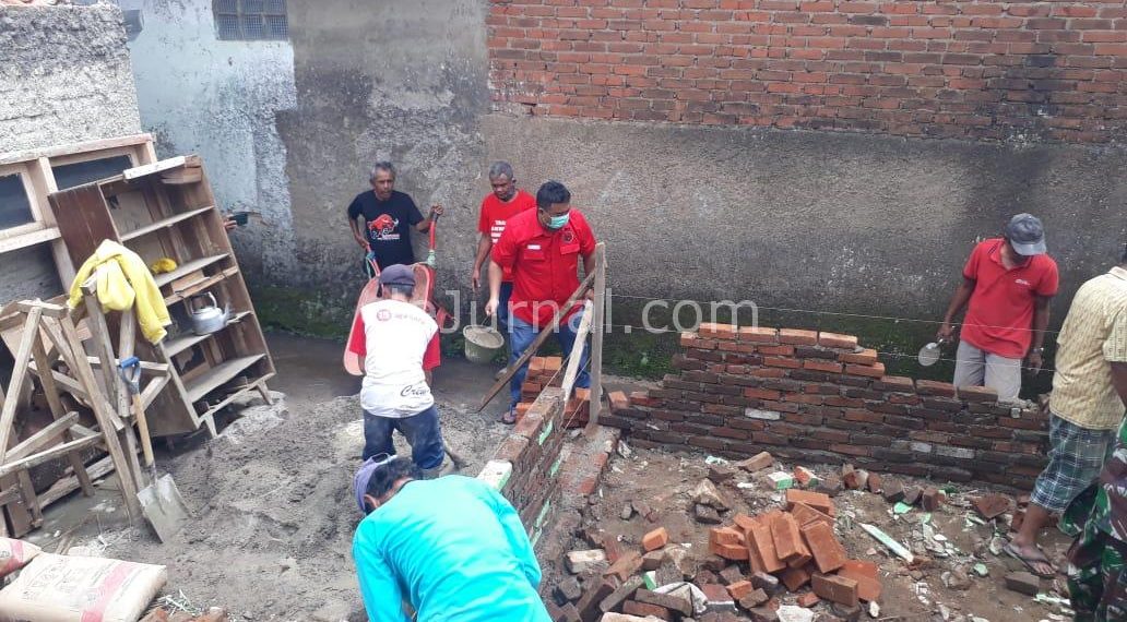 Diprakarsai PDI Perjuangan, Rumah Janda Tua Kondangrege Dibangun Secara Gotong Royong