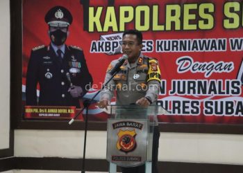 Kapolres Subang : Peran Media Sangat Penting Untuk Penyampaian Informasi