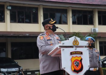 Kapolres Garut Pimpin Apel Persiapan Pengamanan Pergantian Tahun