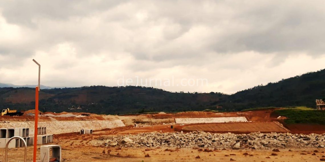 Lokasi proyek pengerjaan pabrik milik PT. Pratama Abadi di Cijolang Limbangan Garut.