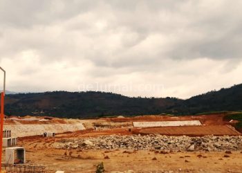 Lokasi proyek pengerjaan pabrik milik PT. Pratama Abadi di Cijolang Limbangan Garut.