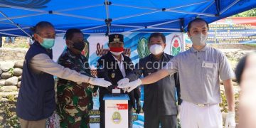 Danrem Tarumanagara Dampingi Pangdam Siliwangi Resmikan Jembatan Gantung Simpay Asih