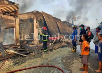 Ratusan Kios Pasar Pamanukan Subang Ludes Dilalap Si Jago Merah