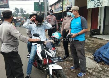 Operasi Yustisi Gaktiblin Protokol Kesehatan Covid-19 di Polsek Jalan cagak