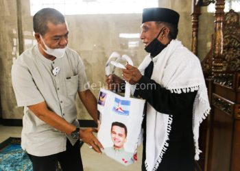 Jum’at Perdana 2021, Kang DS Jumling di Masjid Jami Al- Wahab Desa Buahbatu