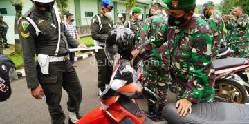 Korem 062/Tn Sosialisasi Safety Driving dan Operasi Gaktib Bekerjasama Denpom III/2 dan Polres Garut