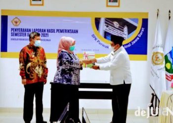 Bupati Garut Terima LHP BPK RI Semester II Tahun 2021