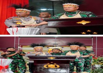 Panglima TNI dan Kepala Staf Resmikan Polda Papua Baru, Kapolri: Wujud Sinergitas Makin Kokoh