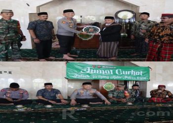 Jum’at Curhat Polisi di Mesjid Agung Tarogong Kaler