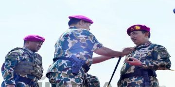 Kapolri Disematkan Jadi Warga Kehormatan Marinir, Sinergitas TNI-Polri Makin Kokoh