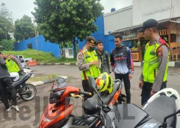Polisi Serukan Taati Tertib Berlalulintas Kepada Pengendara Motor Komunitas