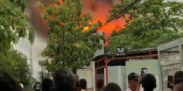 Gudang Tiner MWG 9 B Kebakaran, Diduga Akibat Korsleting Listrik