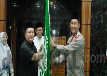 Wakapolda Jabar Ikut Melepas Keberangkatan Kontingen dan Official PWNU Jabar