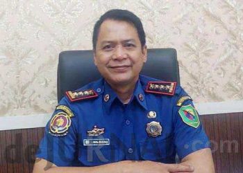 Kepala Dinas Kebakaran Kabupaten Bandung Hilman Kadar. (Sopandi/dejurnal.com).