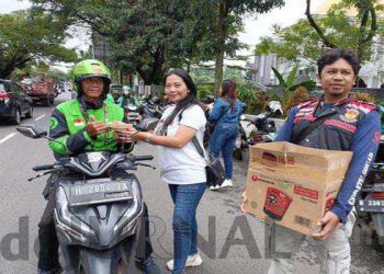 Jumat Berkah Bersama DPC Ojol Saga dan DPC Sahabat Ganjar Kota Semarang