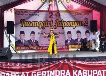HUT Gerindra ke-15, Gelar Pasanggiri Jaipongan Sambil Sosialisasi Usung Prabowo Presiden RI 2024