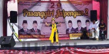 HUT Gerindra ke-15, Gelar Pasanggiri Jaipongan Sambil Sosialisasi Usung Prabowo Presiden RI 2024