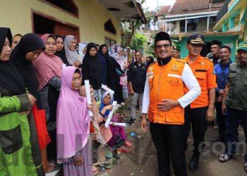 Monitoring Dampak Gempa Garut, Wabup Helmi Tinjau Pasirwangi