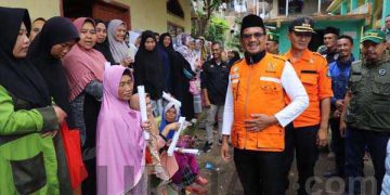 Monitoring Dampak Gempa Garut, Wabup Helmi Tinjau Pasirwangi