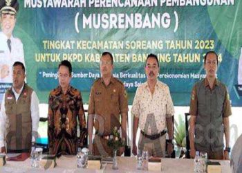 Di Musrenbang Soreang, Wakil Ketua III DPRD Hen Hen Ajak Masyarakat Tanggulangi Masalah di Kabupaten Bandung