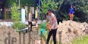 Pupuk Semangat Gotong Royong, Polisi di Kertajati Bantu Warga Renovasi Mushala