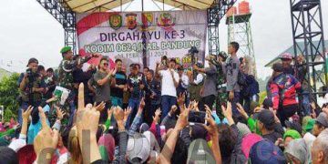 Jalan Sehat HUT ke-3 Kodim 0624 Kabupaten Bandung Diikuti 8.000 Peserta