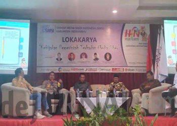 SMSI Indramayu Gelar Lokakarya “Kebijakan Pemerintah Terhadap Media Siber”