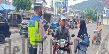 Ops Keselamatan Lodaya 2023 : Polisi Tegur Ratusan Pelanggar Lalulintas, Pengendara Sepeda Motor Mendominasi