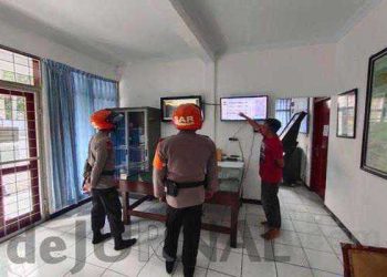 Tim Sar Sat Brimob Polda Jabar Laksanakan Patroli Ke Kantor Pusat Vulkanologi BMKG Gunung Tangkuban Parahu