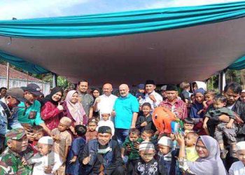 Pemdes Pangkalan Bersama Yayasan Amanah Maharani Gelar Sunatan Massal