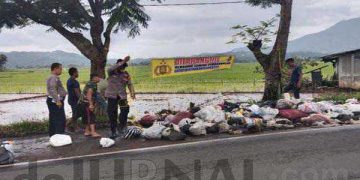 Polri Peduli lingkungan, Pasang Spanduk Himbauan Dilarang Buang Sampah Sembarangan