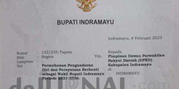 Warga Netizen Geger, Surat Permohonan Pengunduran Diri Wakil Bupati Indramayu Beredar