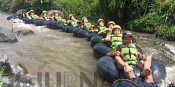 Wisata Air Deras Ada Di Garut, River Tubing Desa Sindangkasih