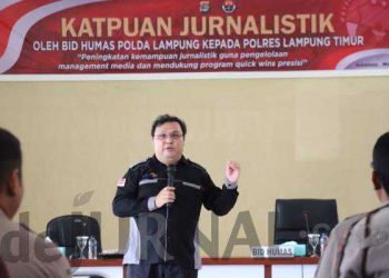 Bidang Humas Polda Lampung Gelar Peningkatan Kemampuan Jurnalistik ke Polres Lamtim