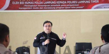 Bidang Humas Polda Lampung Gelar Peningkatan Kemampuan Jurnalistik ke Polres Lamtim