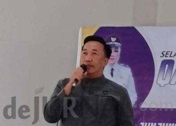 M Saefullah : Kami Bangga Linmas Kecamatan Teluk Jambe Timur Raih Juara Lomba Pembacaan Tri Satya Samapta Bhakti Se Kabupen Karawang