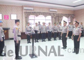 Kapolres Sumedang Lantik Kenaikan Pangkat Pengabdian Terhadap Dua Personilnya