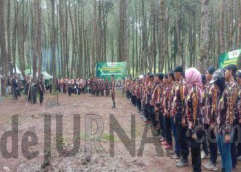 Angkatan Muda Siliwangi Gelar Diklat Yudha XII di Pinus Land Ciwidey