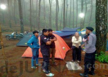 Polisi Monitoring Obyek Wisata Kanaga Hill