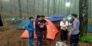 Polisi Monitoring Obyek Wisata Kanaga Hill
