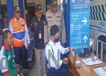 Persiapan Jelang Arus Mudik, Polres Sumedang Gelar Tes Urine Supir Bus