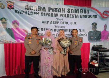 Polsek Ciparay Gelar Pisah Sambut Pergantian Kapolsek