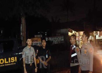 Ciptakan Kamtibmas Yang Kondusif, Polsek Pamulihan Laksanakan Patroli Blue Light
