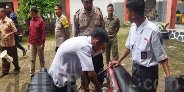 Antisipasi Gangguan Kamtibmas di Lingkungan Sekolah, Polsek Situraja Laksanakan Pembinaan dan Penertiban Knalpot Bising di SMKN 1 Situraja