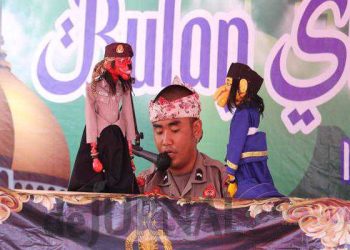 Dalang Bripda Reza Beraksi di Lomba Asma’ul Husna