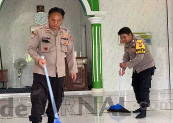 Bersihkan Rumah Ibadah, Polisi Gandeng Tokoh Agama Sebagai Bentuk Meneguhkan Kebhinekaan