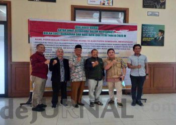 Kerukunan Antar Umat Beragama, Forkopimda Sumedang Gelar Deklarasi Damai Lintas Agama