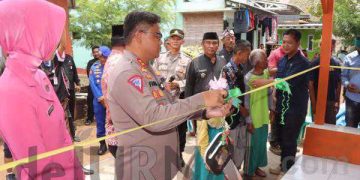 Polisi Resmikan Rumah Baru Layak Huni Untuk Carwadi Sekeluarga